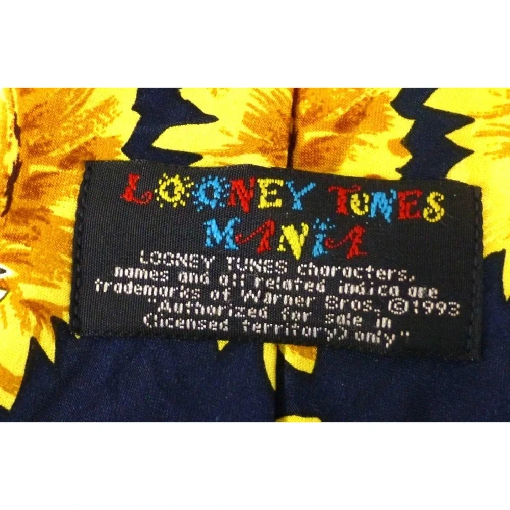 Looney Tunes Mania Sunflower & Characters Polyester Tie